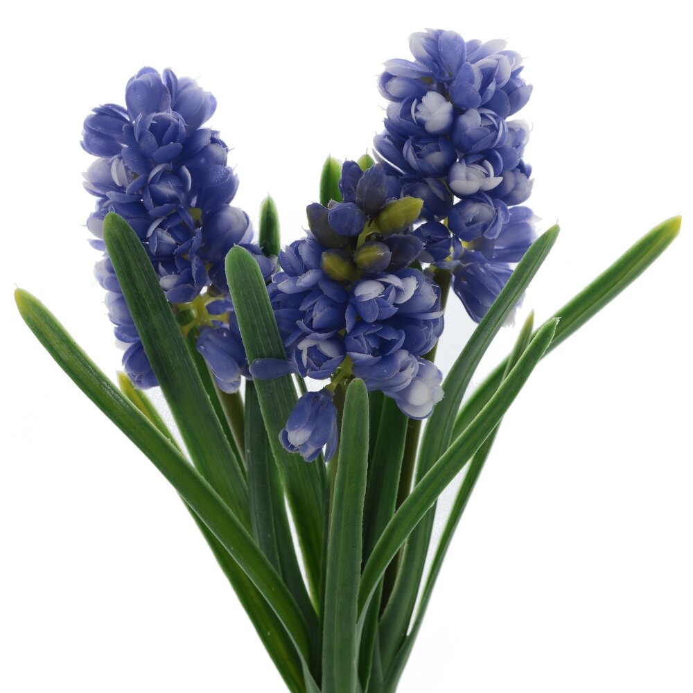 Цветок искусственный Букет Гиацинтов 14х14х27см арт.804707 по цене 