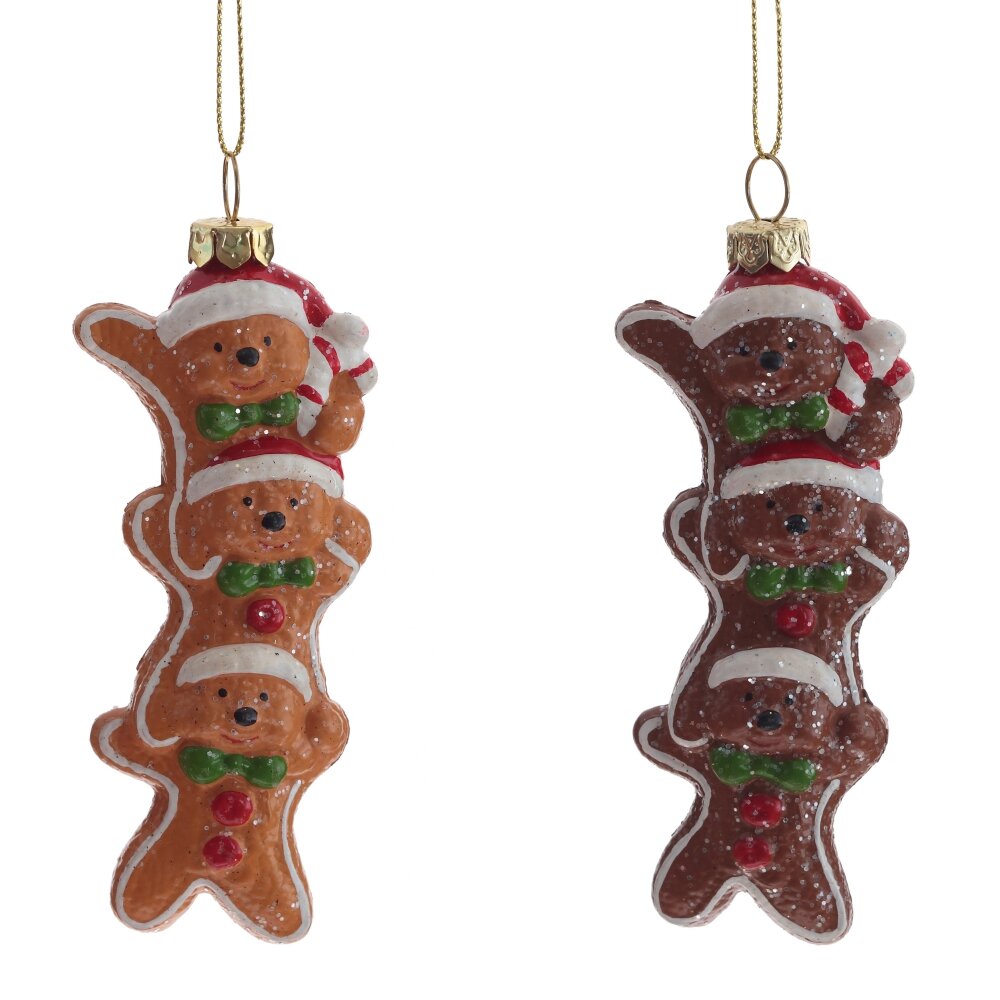Украшение новогоднее Пряник 5х2,5х12,5см 2в. арт.808961 по цене 