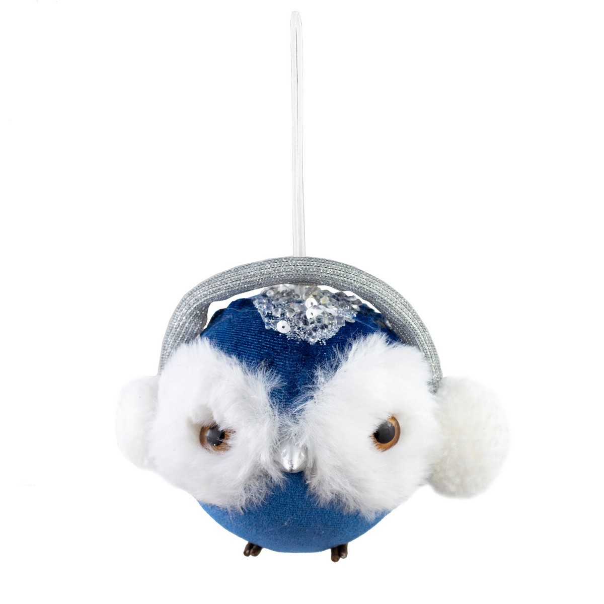 Украшение подвесное Сова в наушниках синий арт.к000026963 по цене 