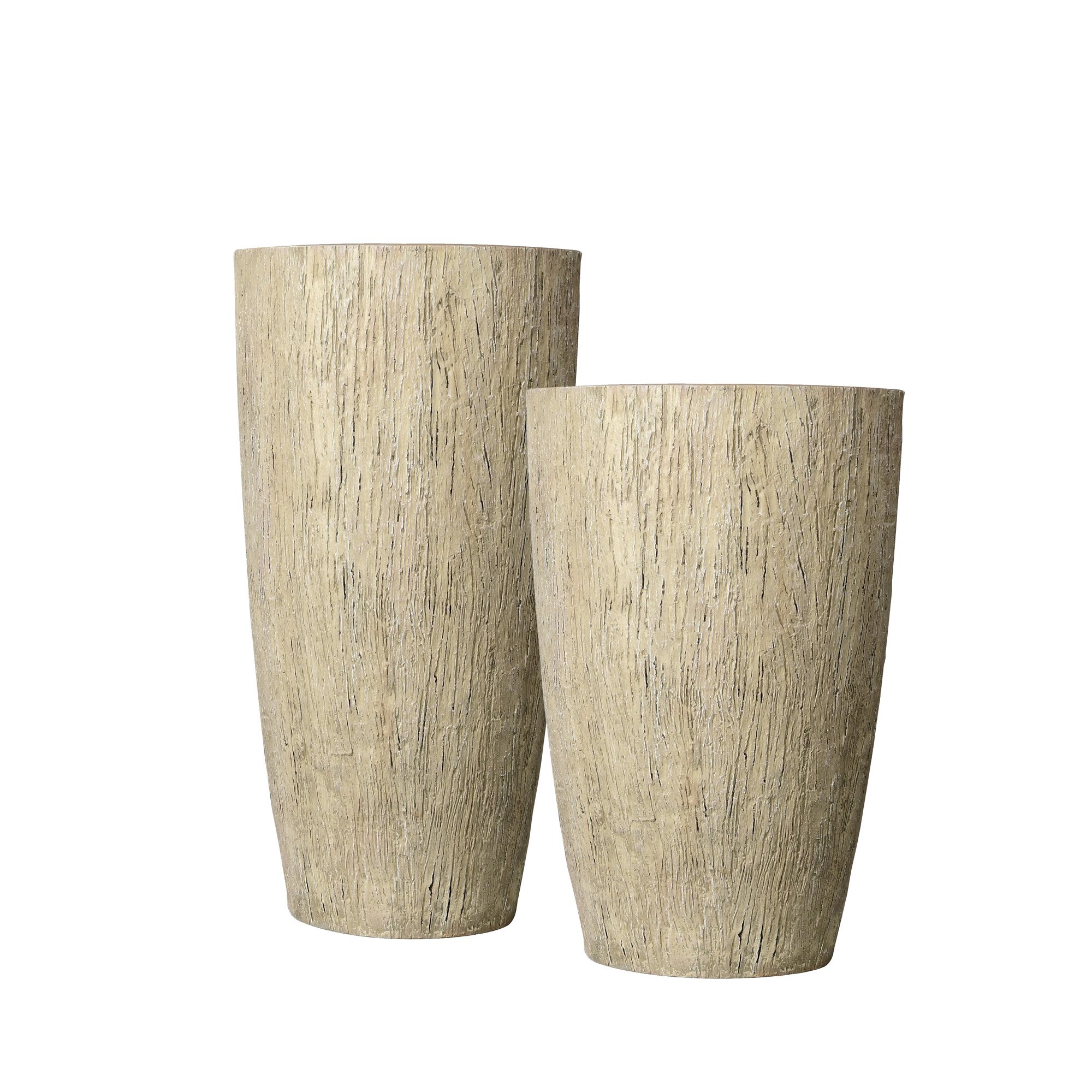 Вазон с тех горшком Дуб бежевый бут ВН №7 22,5л, бетон по цене 