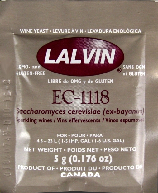 Дрожжи винные Лалвин EC-1118 5г по цене 