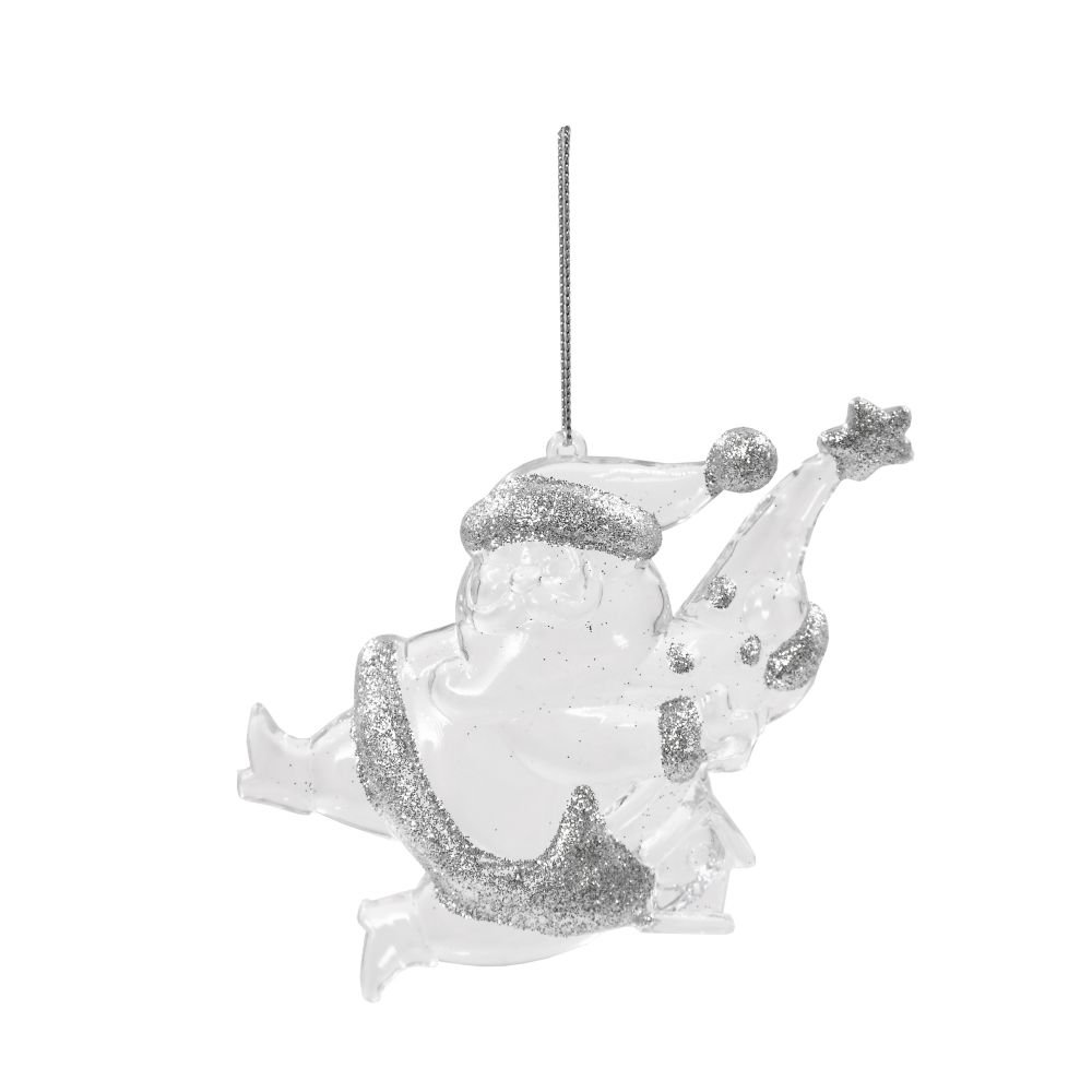 Украшение новогоднее Дед Мороз 8х1х14см полимерные материалы арт.254637 по цене 