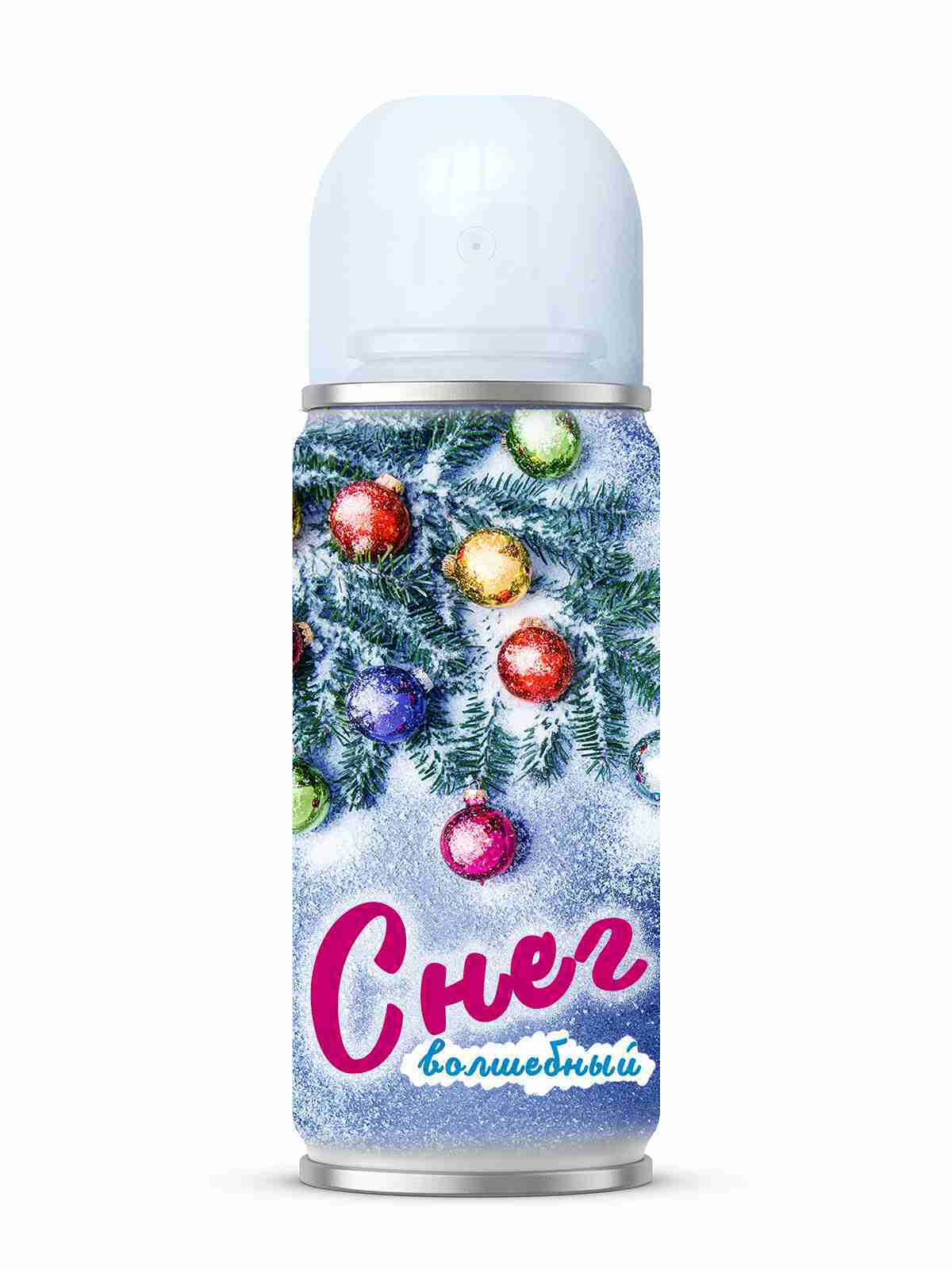 Спрей Синтетический снег нетающий, белый 5,2х17х5,2см арт.91941 по цене 