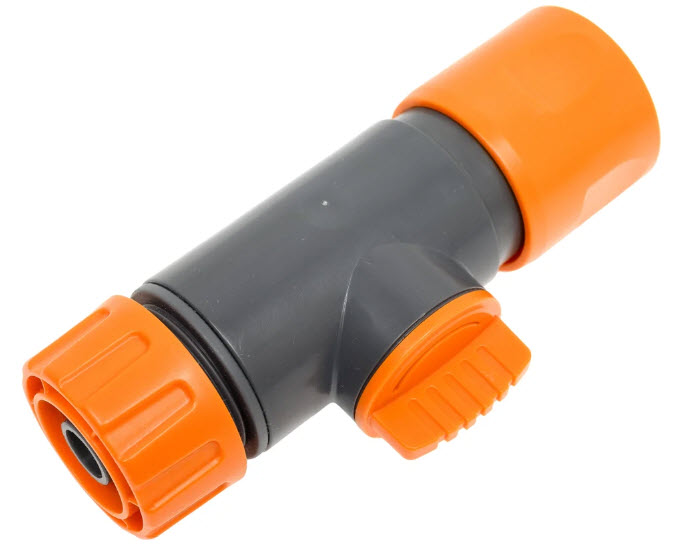 Быстросоединяемая муфта с краном для шланга 3/4", 19 мм GLQ GL 7066 по цене 