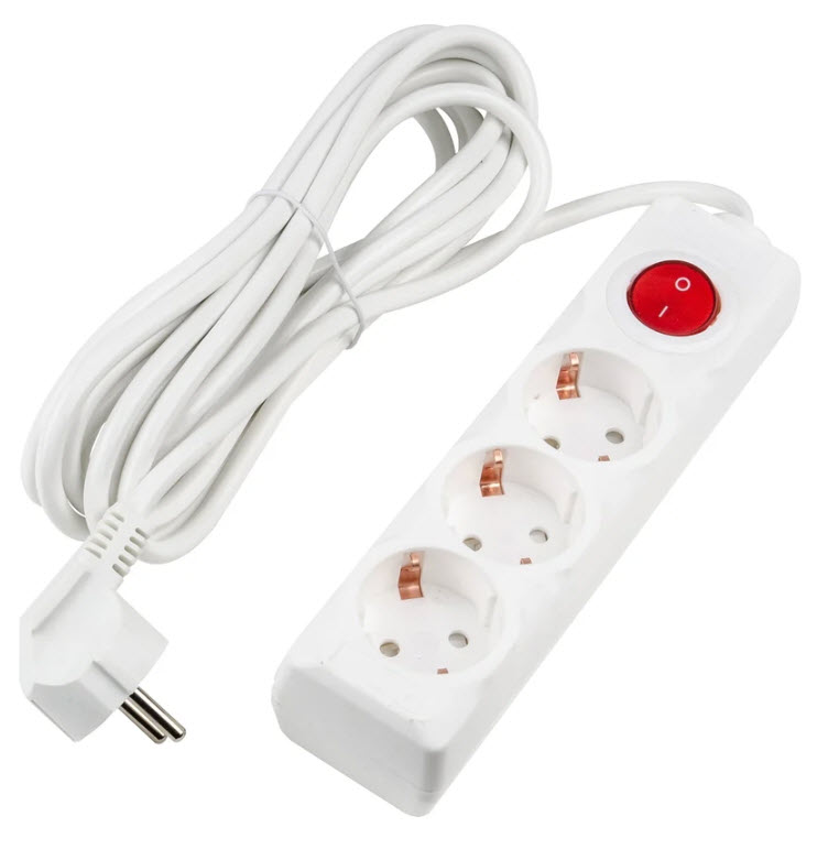 Удлинитель Юниэль S-GCU3-5B вайт UL-00010018 5м 3 розетки по цене 