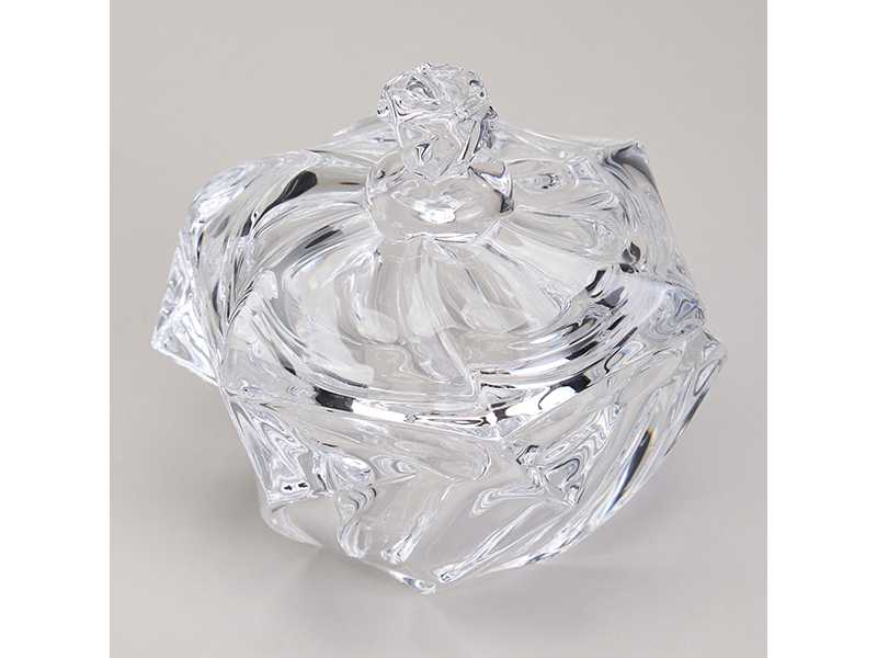 Блюдо с крышкой Лефард Богема 11,5x11,5см, стекло арт.195-230 по цене 