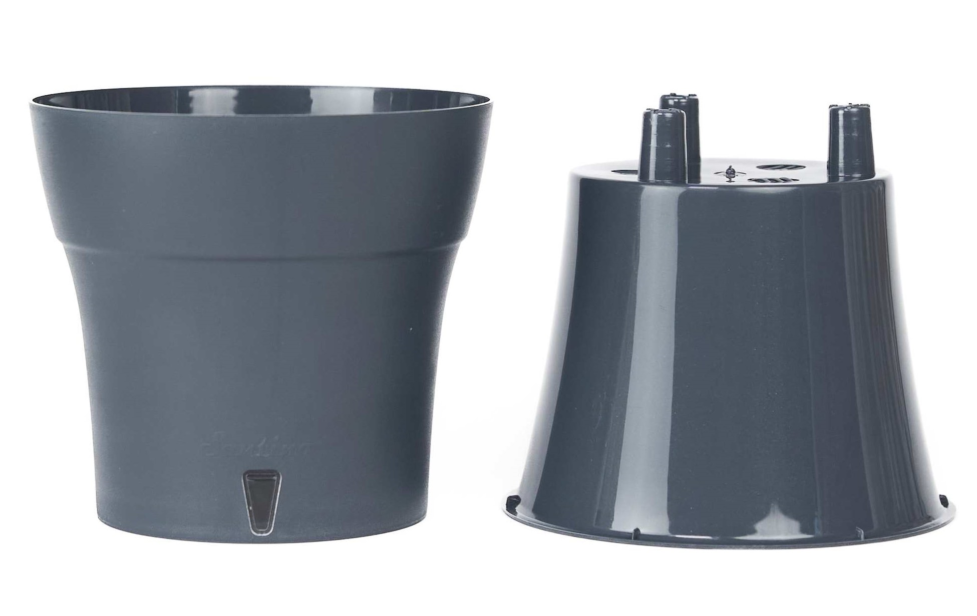 Горшок ДАЛИ СОФТ 2,1л антрацит, пластик арт.ДС 2,1 АНТ по цене 
