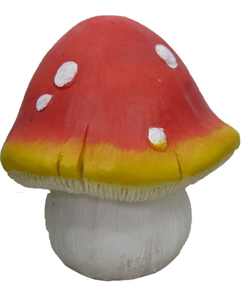 Фигура Гриб-мухомор малый 19см, полистоун арт.ФП249 по цене 