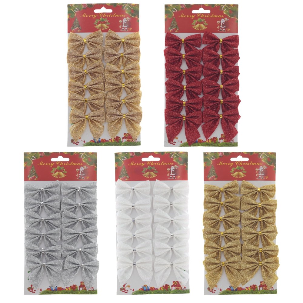 Изделие декоративное Бант набор из 12-ти шт 14х1х24см полимерные материалы арт.762392 по цене 