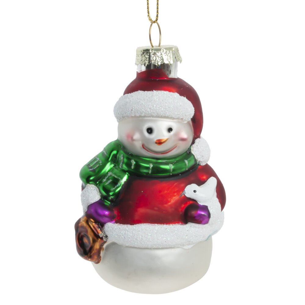 Украшение новогоднее Снеговик 6,5х5,5х10,5см по цене 