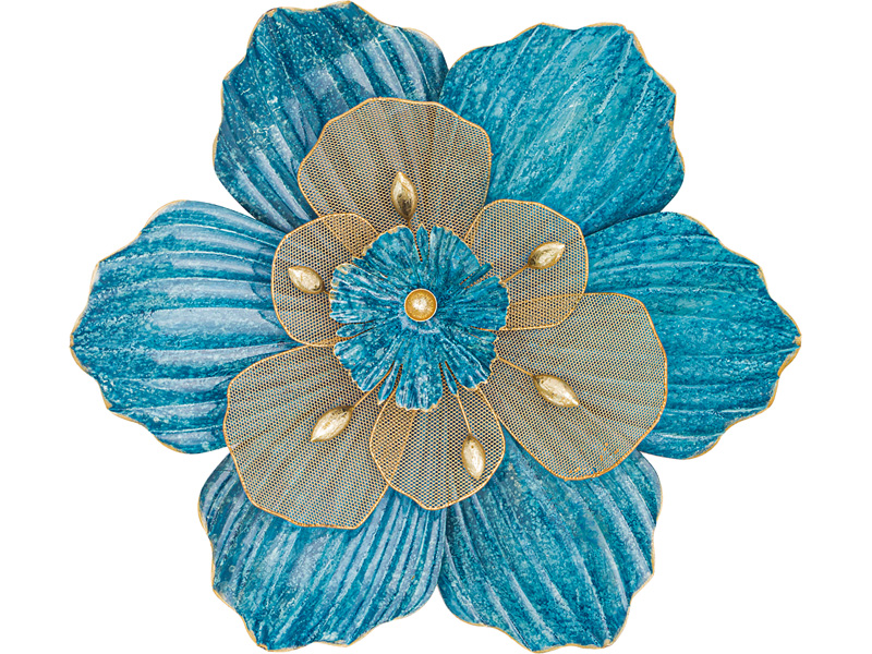 Панно настенное Цветочная симфония 48,3x53,3x9,5см, металл арт.680-155 по цене 