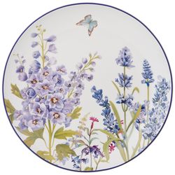 Набор тарелок обеденных Прованс Лаванда 2пр. фарфор белый 25,5см Китай арт.104596 по цене 