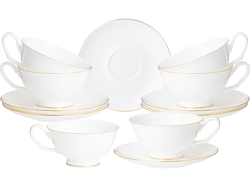 Набор чайный Лефард Классик Белый на 6персон фарфор арт.85-832 по цене 