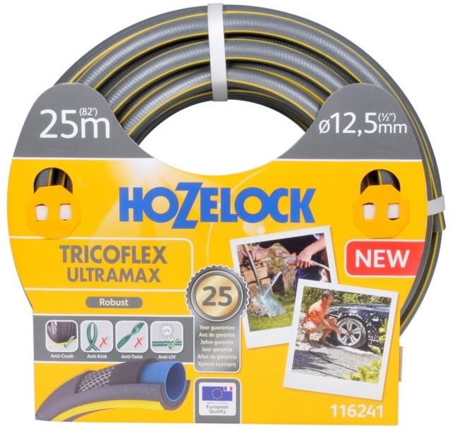 Шланг для полива ХоЗелок 116241 пвх армированный Триккофлекс Ультрамакс 12,5 мм 25 м по цене 