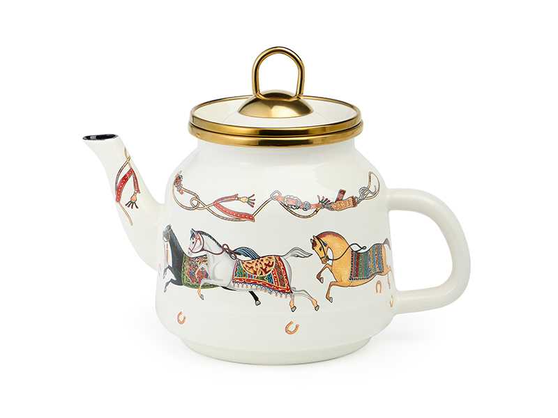 Чайник Лефард эмаль Пассаж 1л индукция, сталь эмаль арт.950-656 по цене 