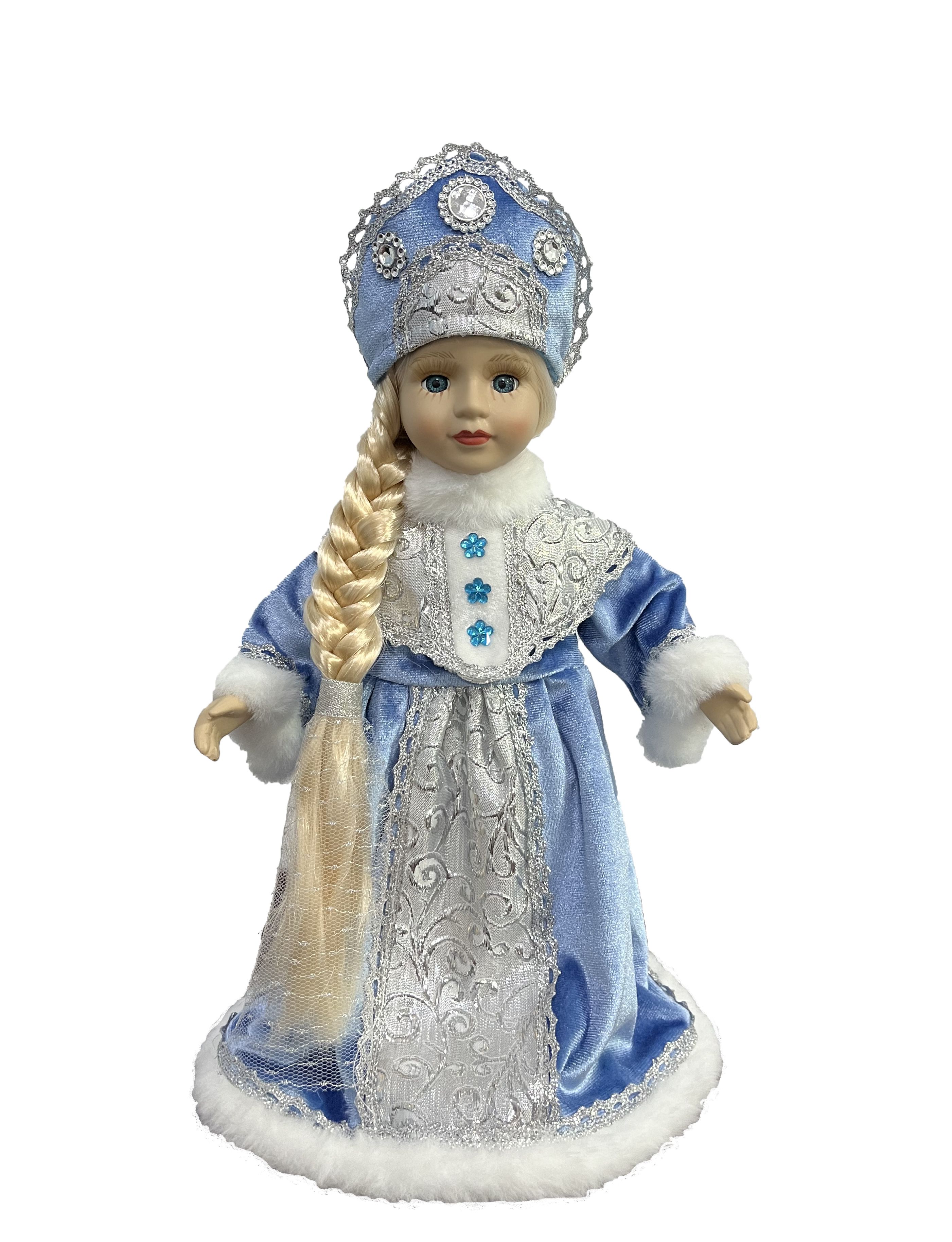 Кукла декоративная Снегурочка 17,5x20,5x32см арт.95182 по цене 