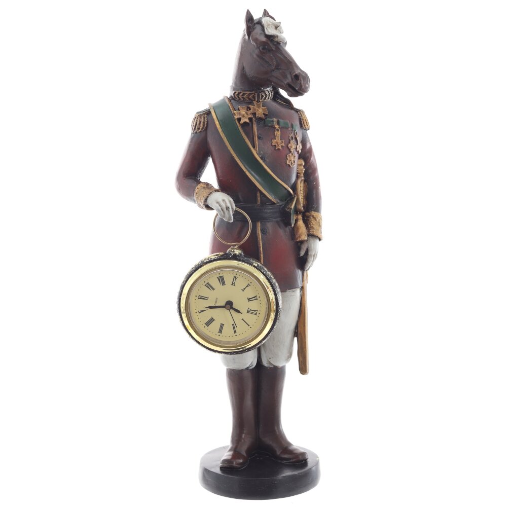 Фигурка Лошадь с часами 10,5х8х31,5см арт.825430 по цене 
