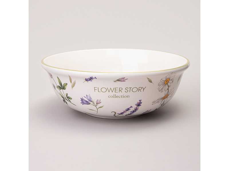 Салатник Агнесс История цветов 1350мл, керамика арт.358-2182 по цене 