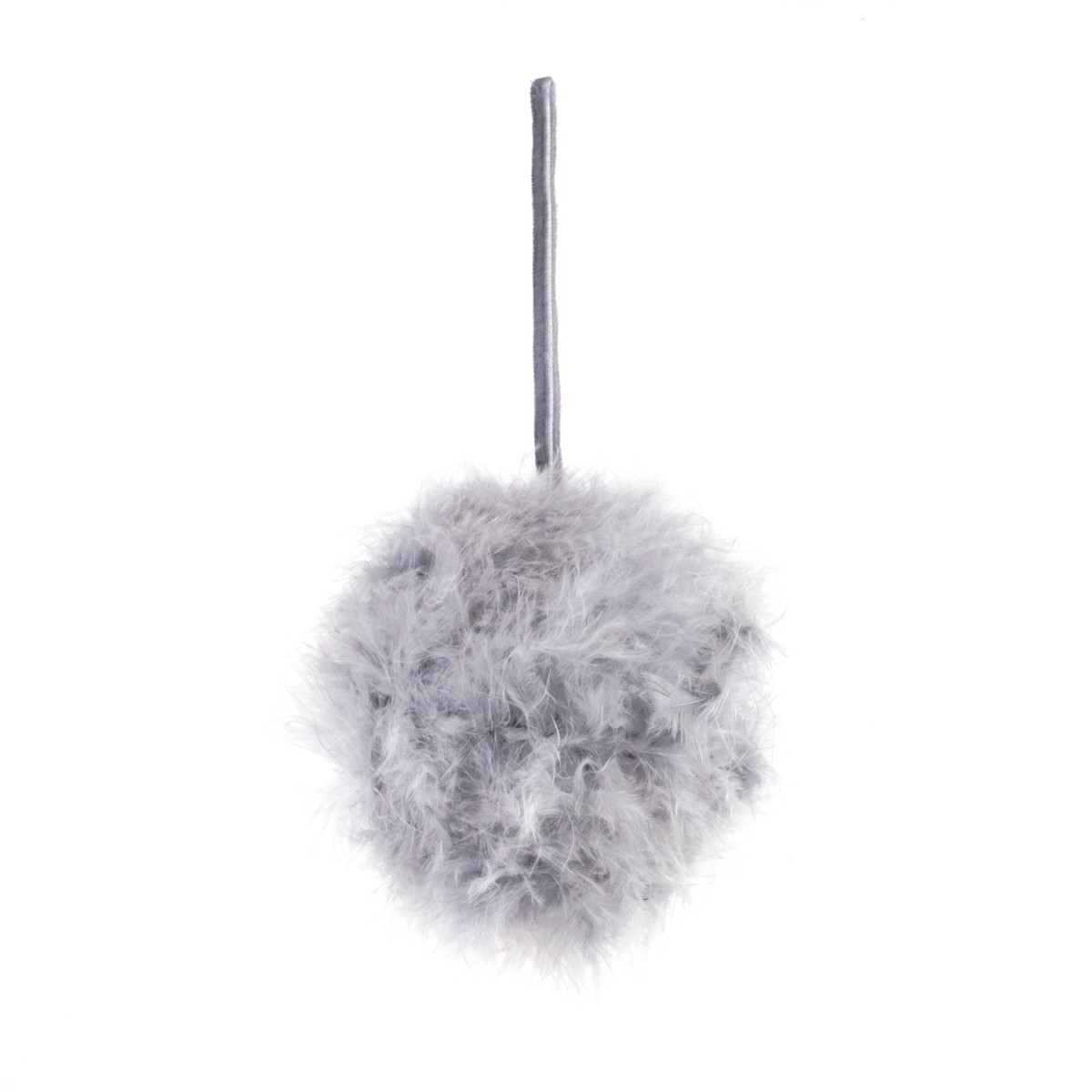 Украшение подвесное Шар, D12см серый арт.к000023037 по цене 