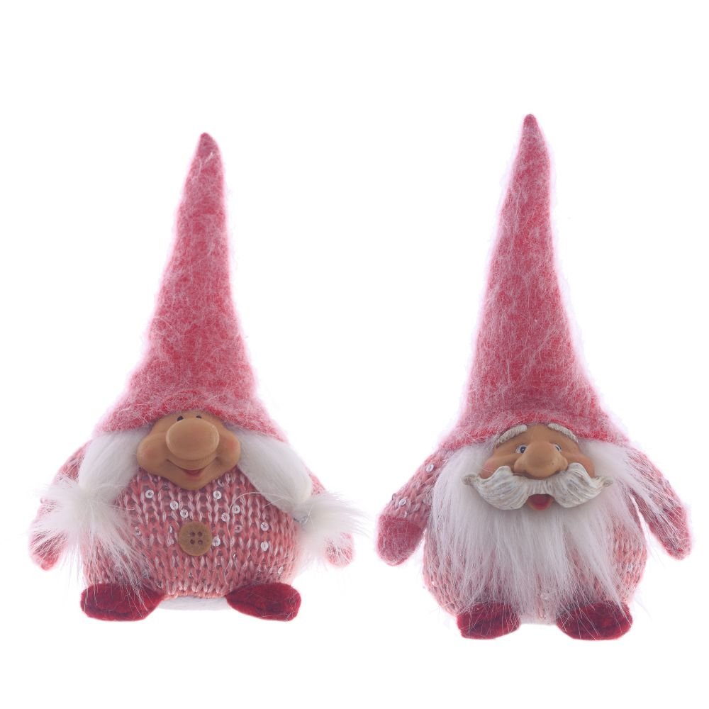 Игрушка набивная Гном в розовом колпаке 8х8х17см арт.755080 по цене 