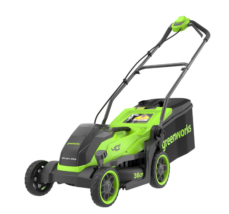 Газонокосилка аккумуляторная бесщёт. 40V 36см (без АКБ/ЗУ) Greenworks 2520807 по цене 
