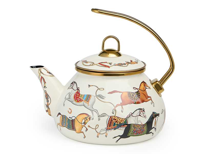 Чайник Лефард эмаль Пассаж 2,2л индукция, сталь эмаль арт.950-657 по цене 