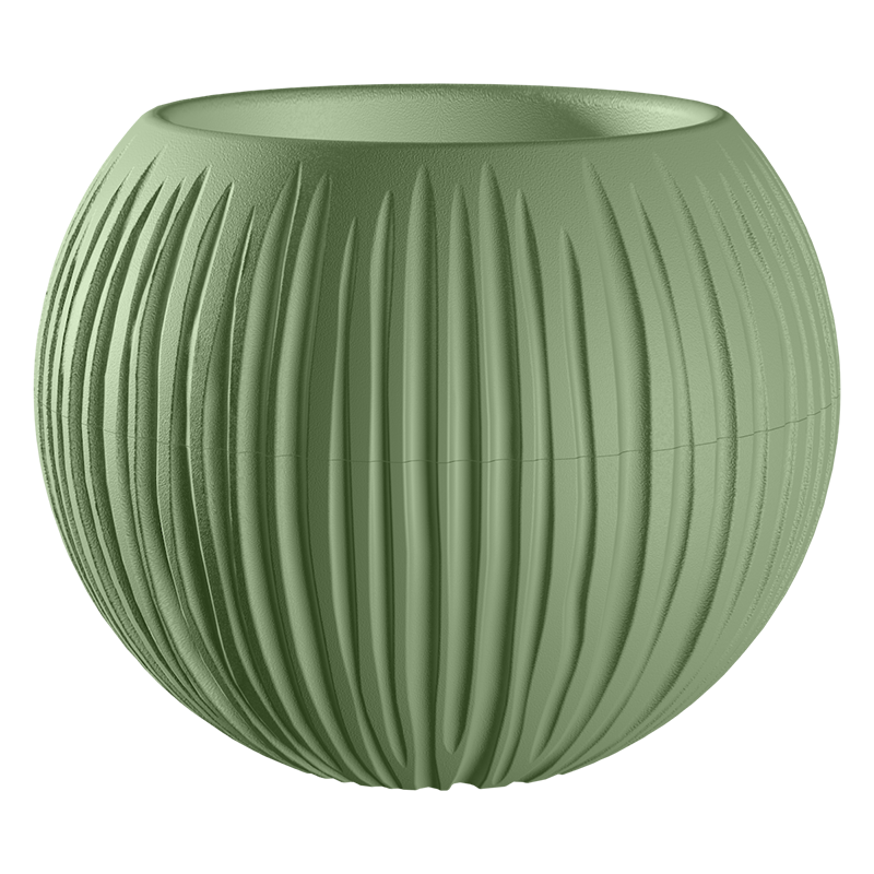 Кашпо Сфера Мини 0,3л Оливковый пластик арт.КШ-4431 по цене 