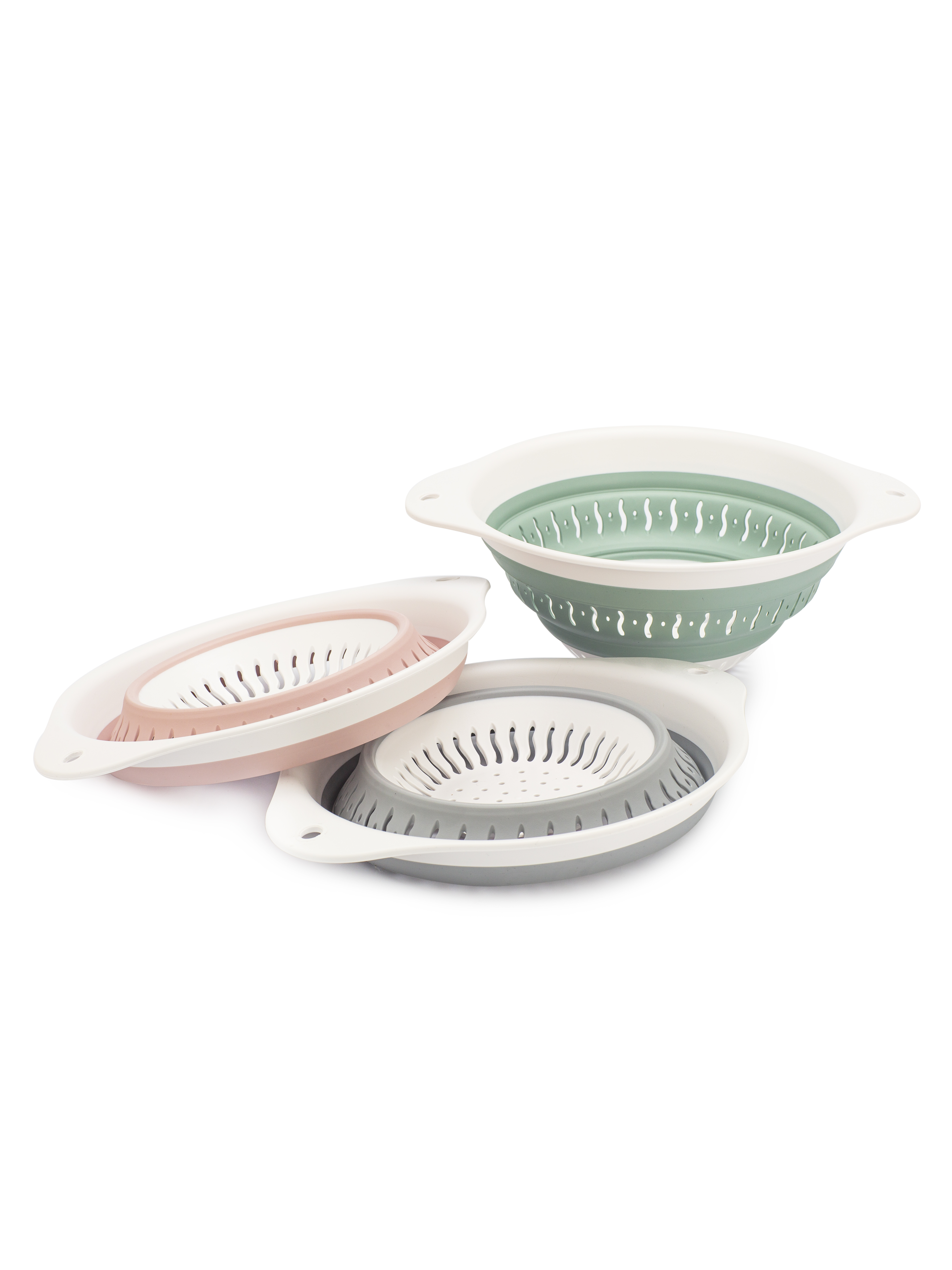 Дуршлаг Мэджик 29х24х4см складной, микс цветов арт.HL041316 по цене 