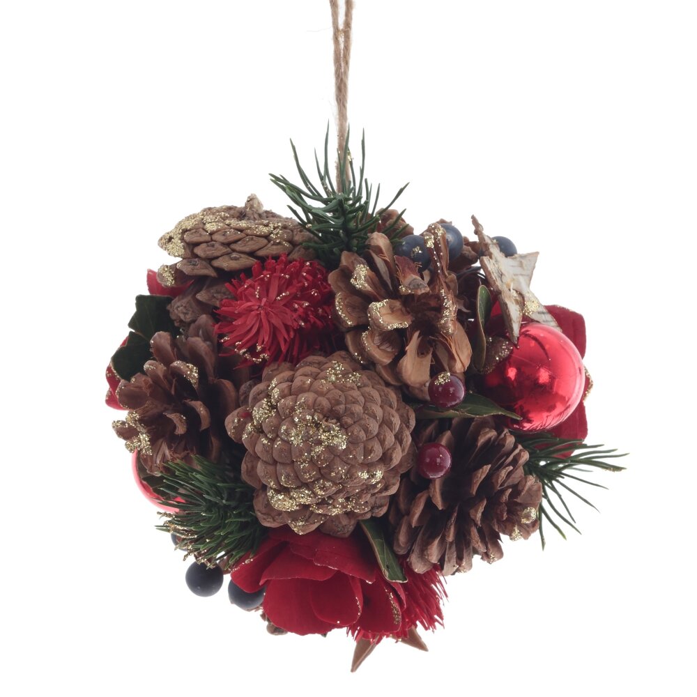 Изделие декоративное подвесное Шар 13х13х13см арт.808820 по цене 