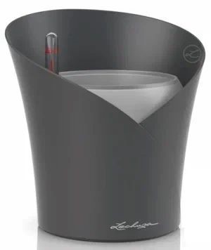 Кашпо с автополивом Лечуза Орхидея 1л серый, пластик арт.13961 по цене 