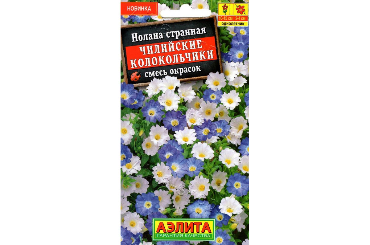 Семена Нолана Чилийские колокольчики, смесь окрасок 0,3г, Аэлита 
