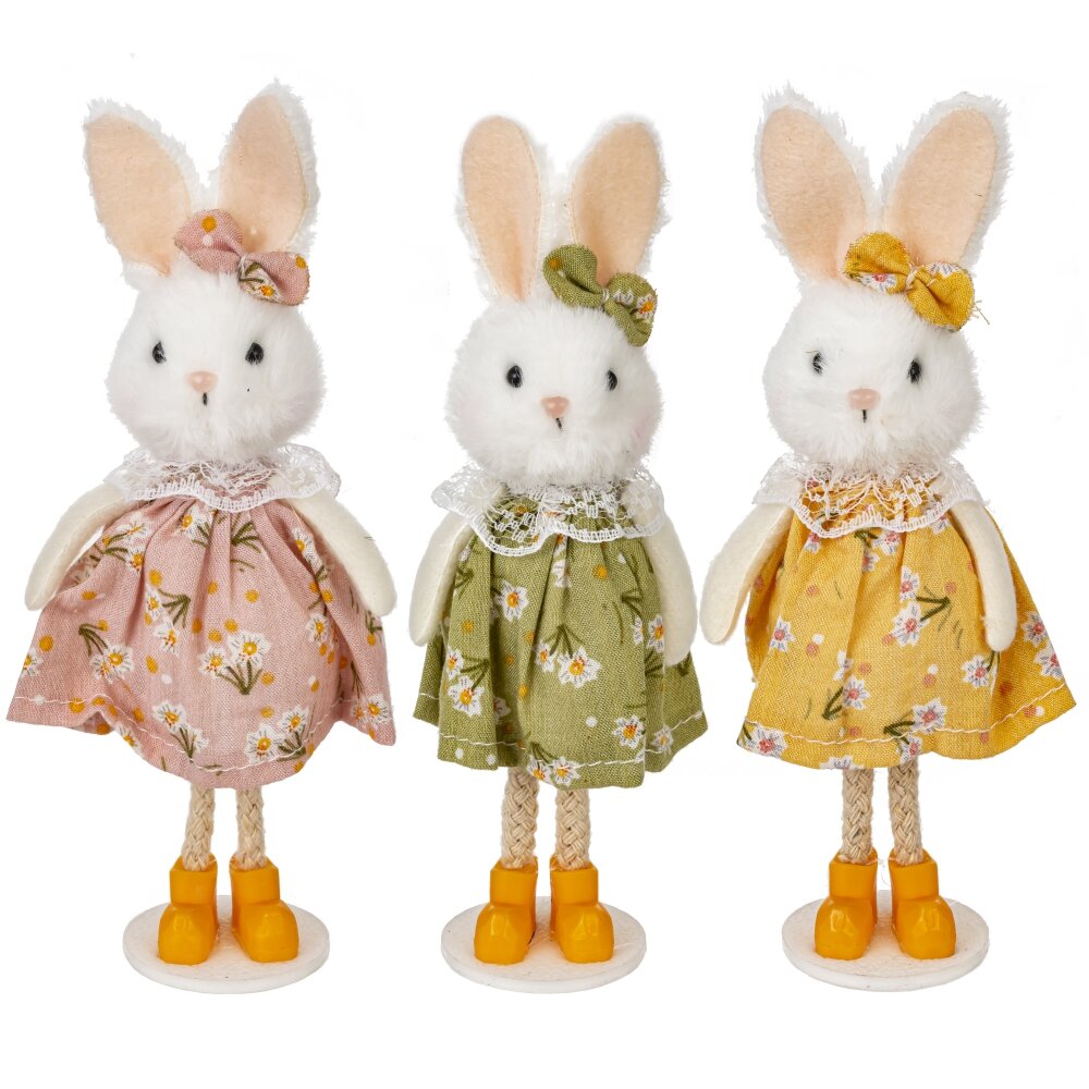 Фигурка декоративная Зайка 5x3x15см 3в арт.816193 по цене 