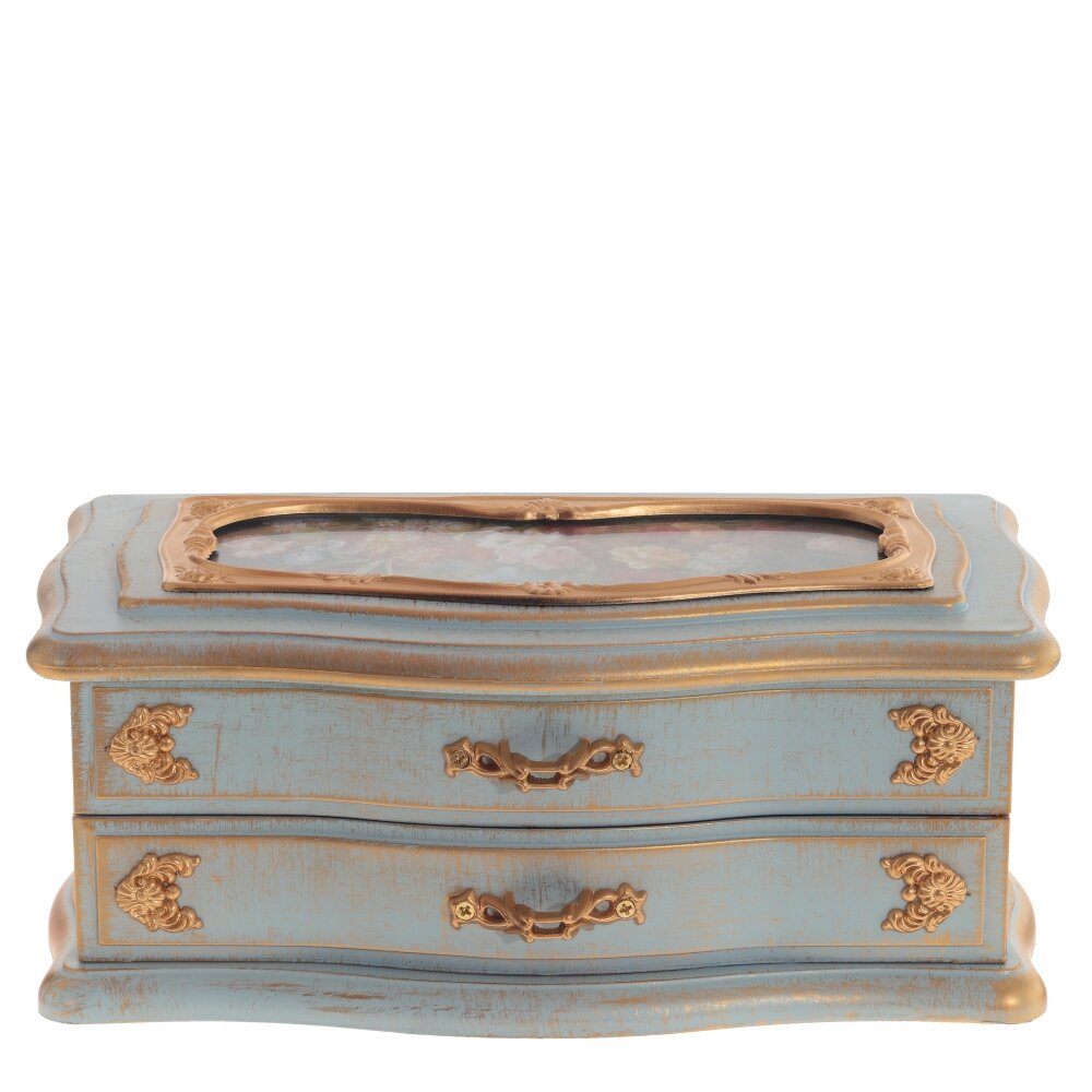 Шкатулка для украшений музыкальная 21,5х12х9см арт.768775 по цене 