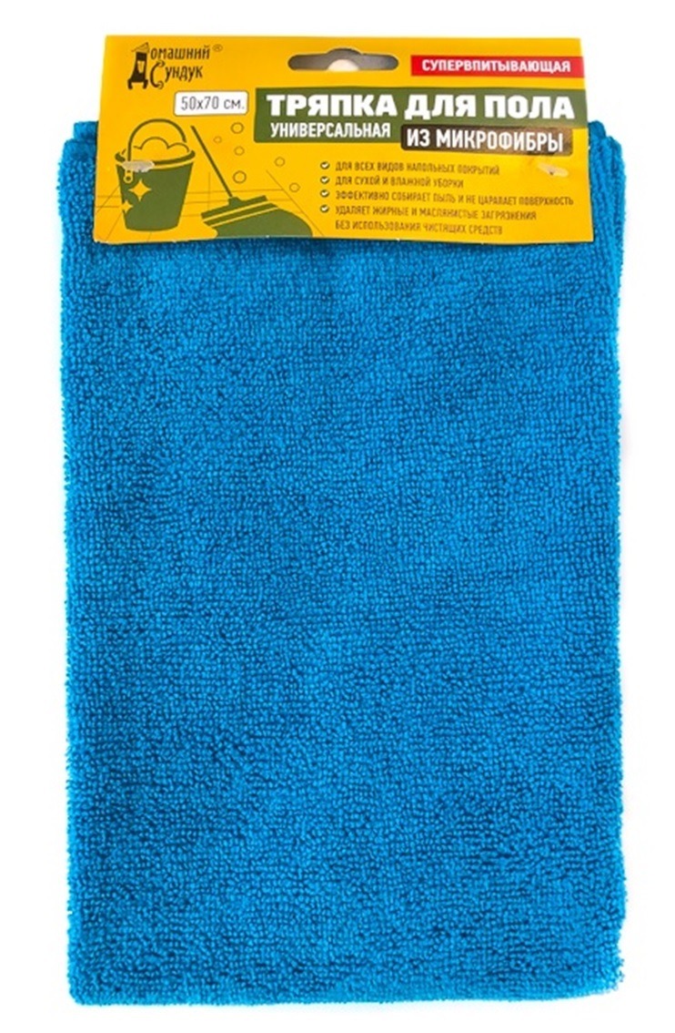 Тряпка для пола Домашний Сундук из микрофибры 50х70см по цене 