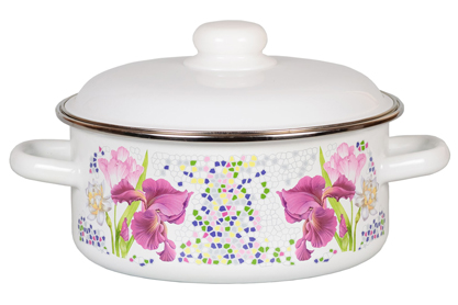 Кастрюля эмалированная цилиндр Мозаика 5л арт.1RB241М по цене 