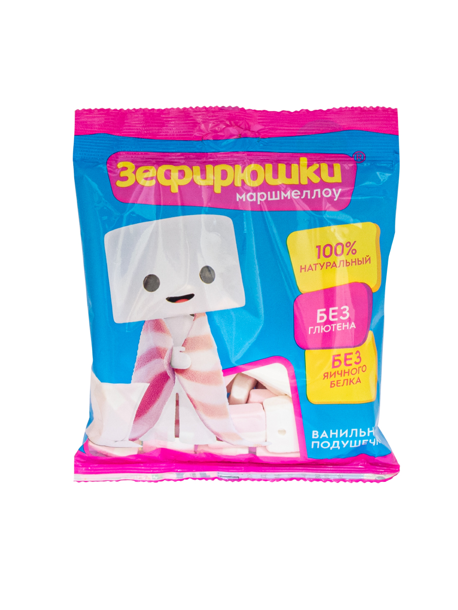 Зефир Зефирюшки ванильные подушечки по цене 