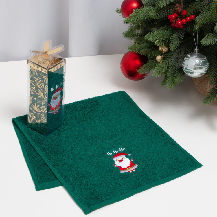 Полотенце махровое Этель Санта 30х60см, хлопок арт.7163866 по цене 