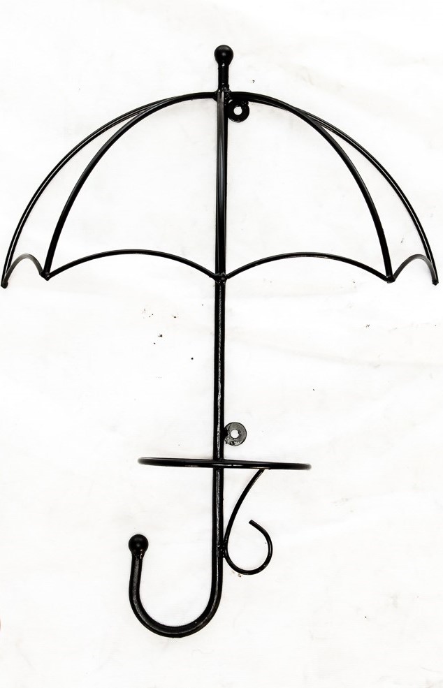 Подставка для цветов настенная Зонт на 1 цветок, металл арт.15-811 по цене 