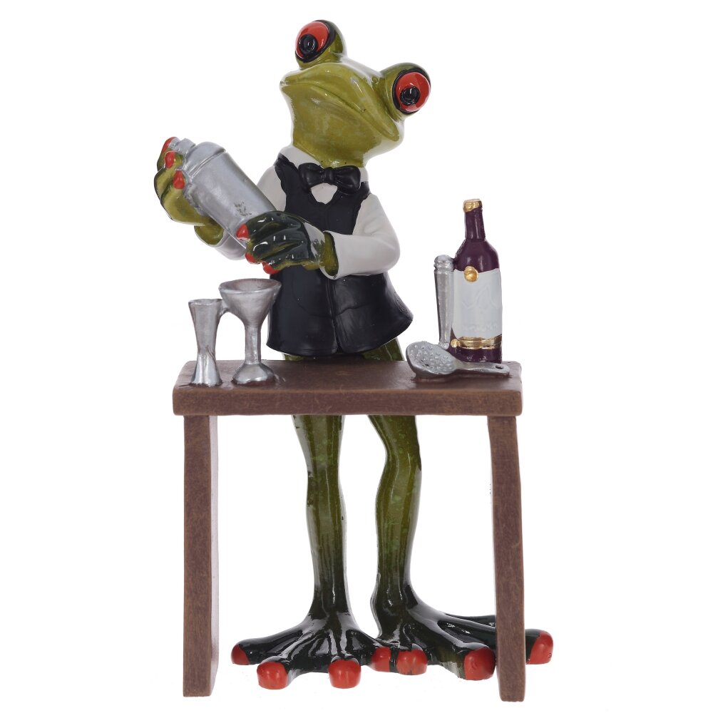 Фигурка декоративная Лягушка Бармен 9,5х6,5х16см арт.804977 по цене 