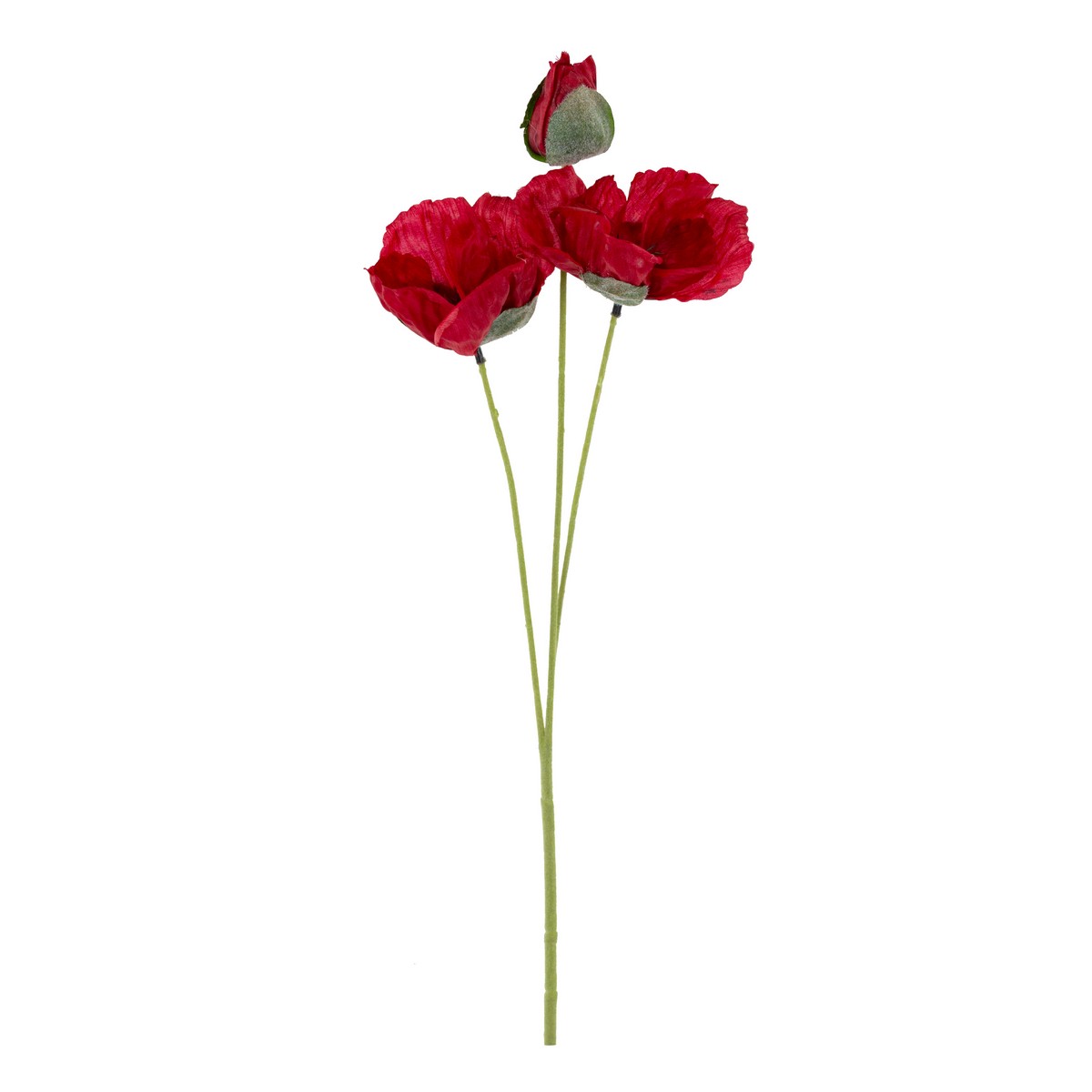 Цветок искусственный Мак 50см, красный арт.к000024286 по цене 