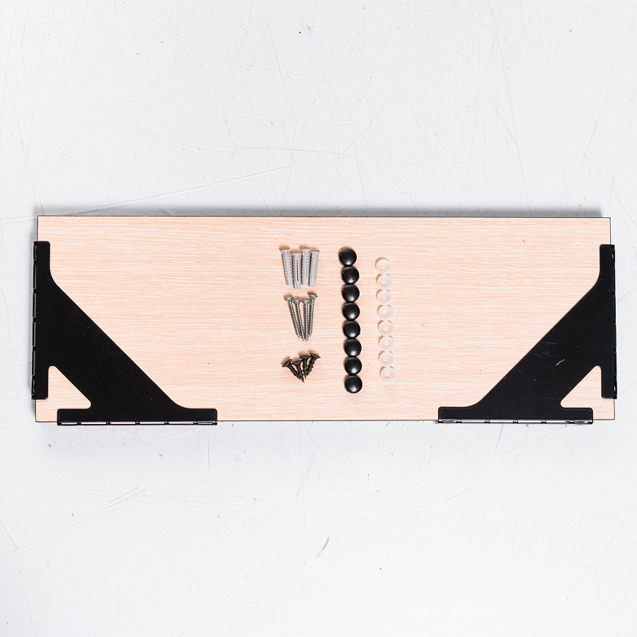 Комплект кронштейнов 2шт с полкой 40см14,2x16,1x40,2см, металл/дерево арт.702-235B-DL40 по цене 