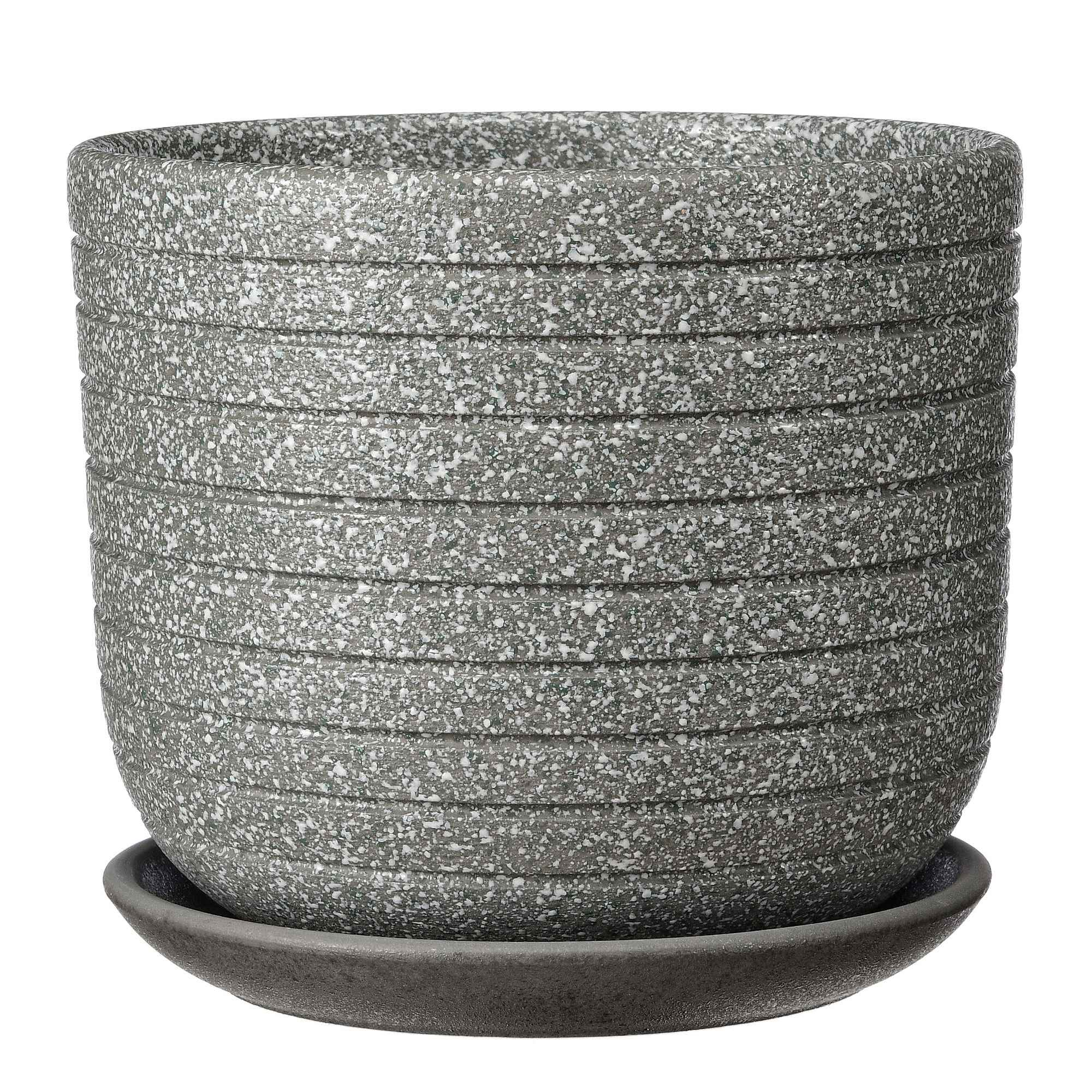 Горшок Пряности серый бук 15см, керамика по цене 