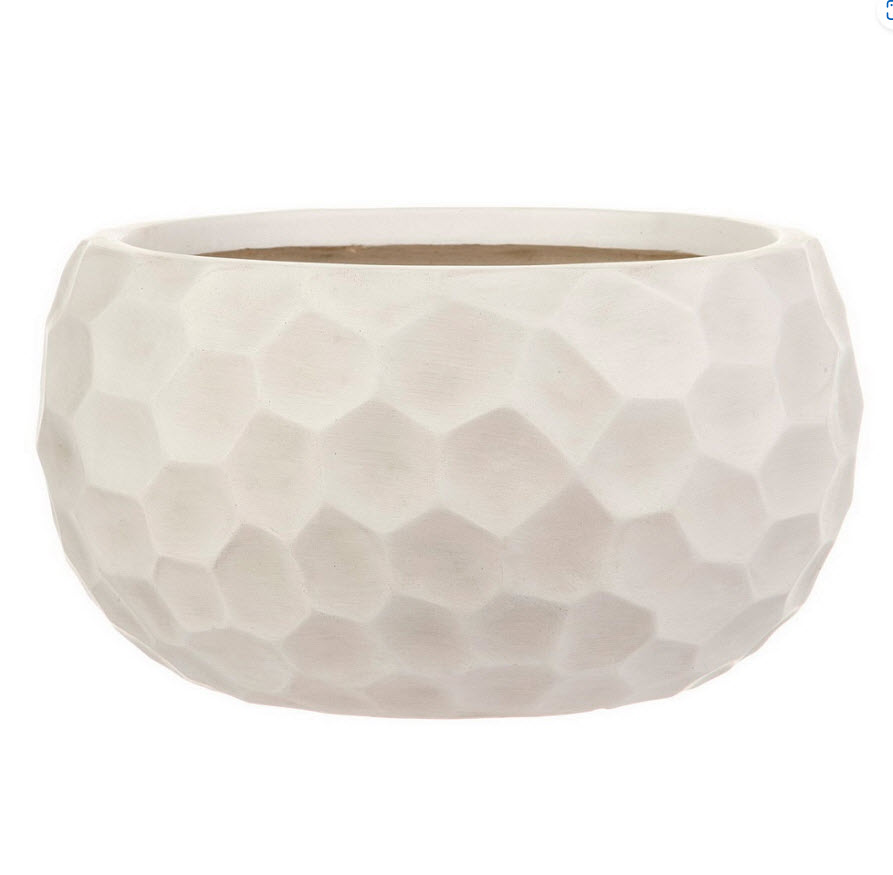Кашпо Мозаик Чаша 10л файберстоун, слоновая кость 29,5х15см арт.MBOWL29-AW по цене 