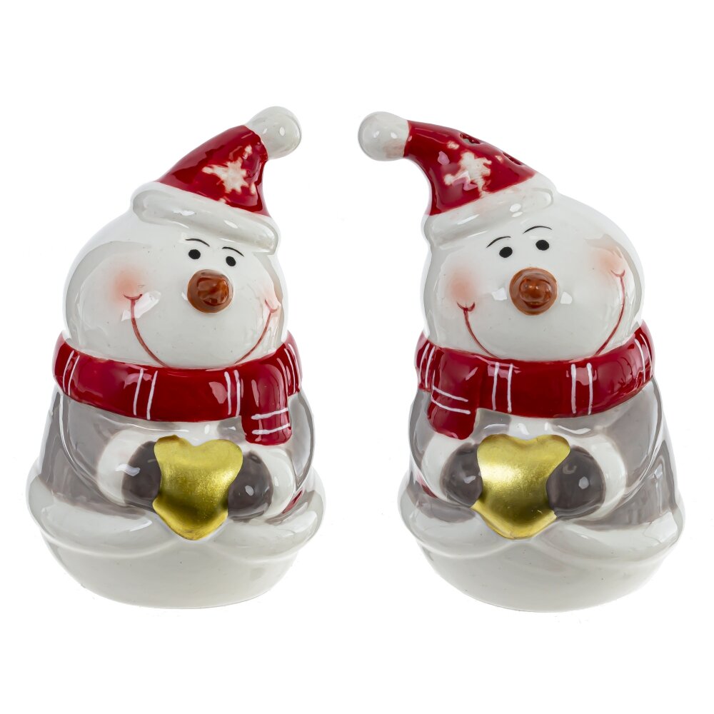 Емкость для специй Снеговики: Сердце Зимы набор из 2-х шт, керамика арт.812135 по цене 