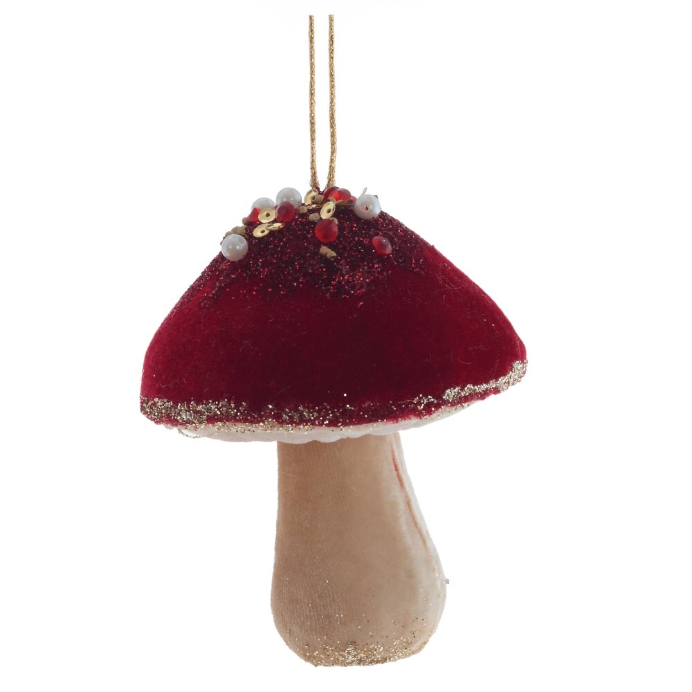 Изделие декоративное подвесное Гриб 9х9х10см арт.806849 по цене 