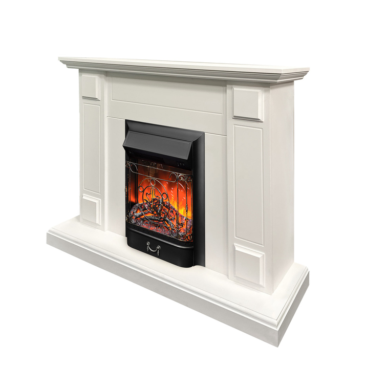 Камин электрический ТУРИН + МАЖЕСТИК ЛЮКС BL по цене 