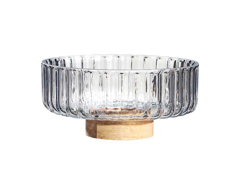 Фруктовница Вилладж 1500мл, стекло/акация арт.750-002 по цене 