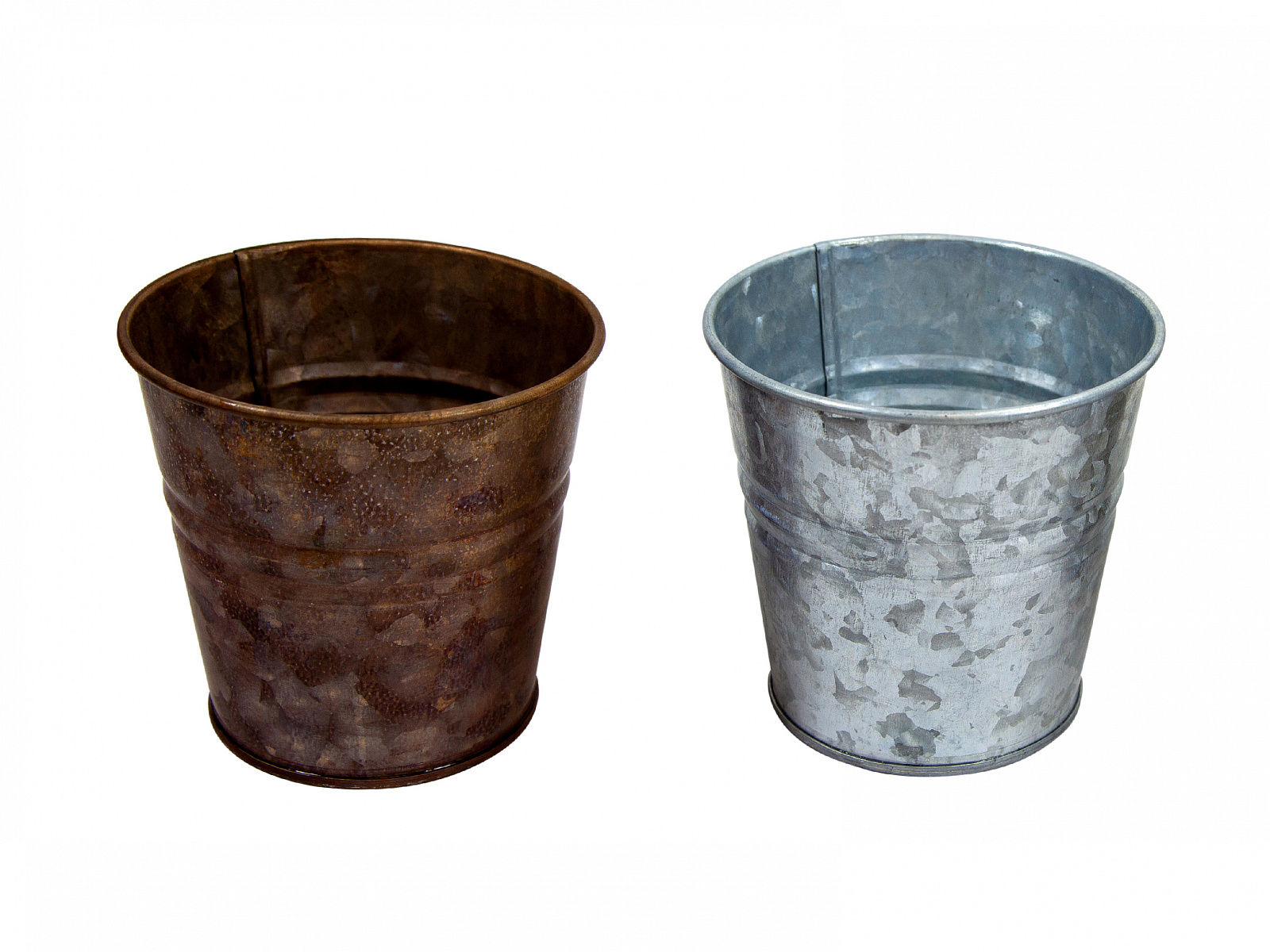 Кашпо Ведерко Витаж Металл 16х14,5х16см арт.35107 в ассорт. по цене 