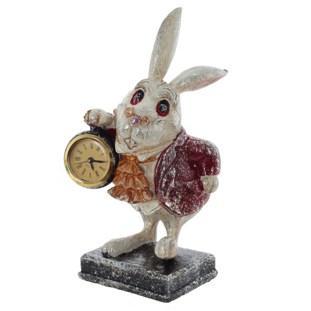 Фигурка декоративная Кролик с часами 13х13х28см арт.723191 по цене 