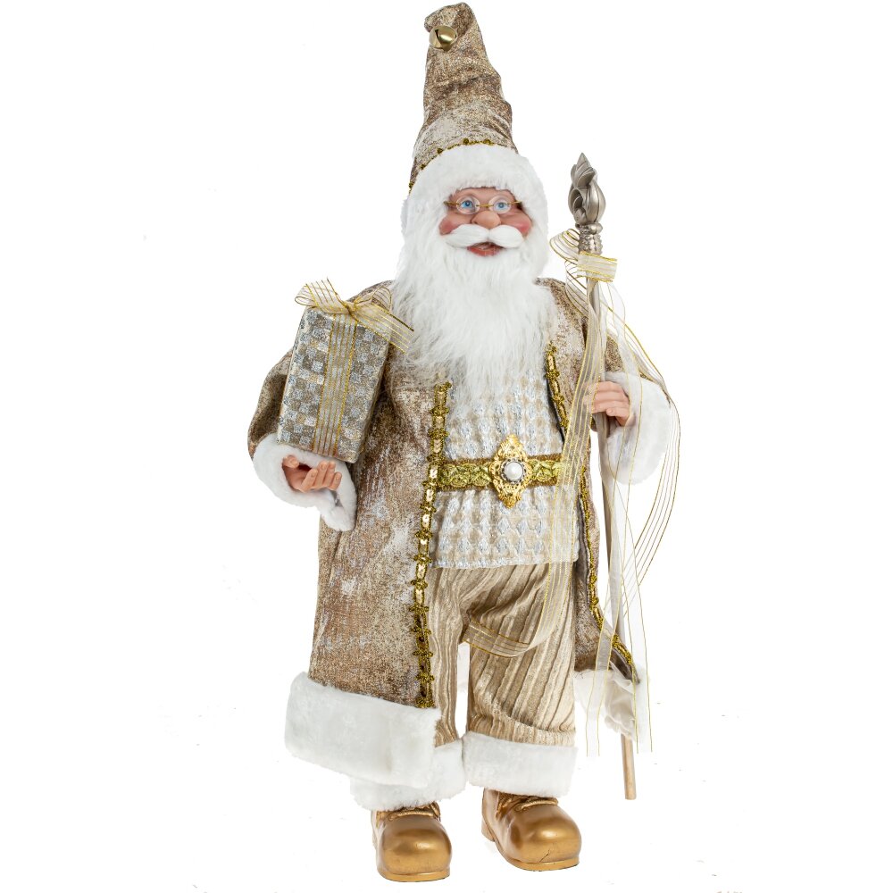 Фигура декоративная Дед Мороз 34х17х81/58см арт.761725 по цене 